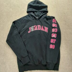 Air Jordan 11 23 GX Mens Size LARGE Black Fleece Graphic Hoodie AJ1385-010